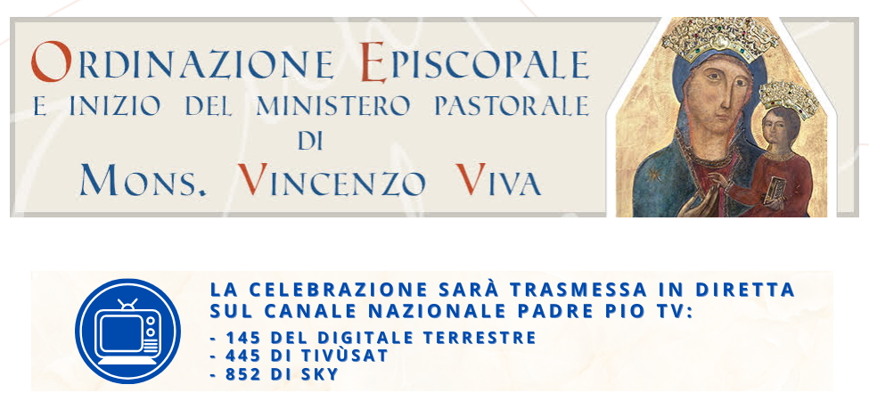 Mercoledì 8 Settembre 2021 ore 18 Ordinazione episcopale del nuovo Vescovo di Albano